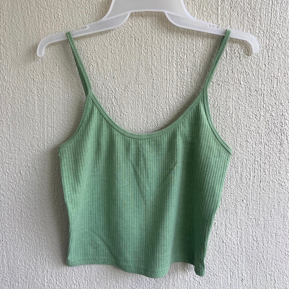 Small, green, crop tank top